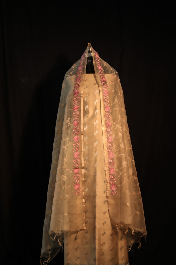 Chanderi & Self Embroidered